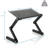 Dessin dimensionnel du bureau assis-debout VM-SA II de 42 × 27 cm avec une capacité de charge de 12 kg de hjh OFFICE