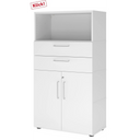 FlexWall | 4 HC | Portes + tiroirs + corps | avec pieds réglables 