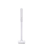 Lampadaire blanc Lumanova D1 avec pied mince et tête rectangulaire de hjh OFFICE – vue à 360° (vue de face 0°)