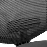 Tissu maille structuré du dossier du siège de bureau de qualité professionnelle Delvia en noir de hjh OFFICE