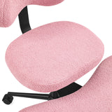 Revêtement rose texturé de l'assise de la chaise de méditation Asanasit de hjh LIVING