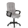 Siège de direction pour bureau à domicile RELAX CX 120 avec revêtement en tissu gris et accoudoirs noirs de MyBuero
