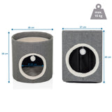 Dessin dimensionnel de la Grotte pour chat PAWY R de 38 × 38 cm et une capacité de charge maximale de 10 kg de hjh LIVING