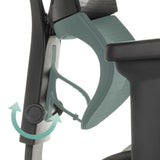 Mécanisme réglable de l'accoudoir du siège de direction de luxe ERGOHUMAN SLIM ULTRA GEN2 de hjh OFFICE
