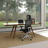Siège de bureau de qualité professionnelle ASTRA LUX noir avec dossier en maille et appui-tête à un bureau de hjh OFFICE