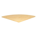 Équerre d'angle arrondie 80 x 80 mm en érable de la série NANO LE90 / LE91 de hjh OFFICE PRO