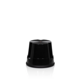 Tabouret marchepied TIO-S noir avec surface antidérapante de hjh OFFICE – vue à 360° (vue de trois quarts avant 60°)