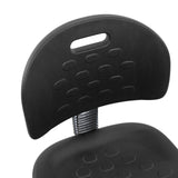 Dossier en plastique noir avec ouverture pour poignée de la Chaise de comptoir TOP WORK 23 I de hjh OFFICE