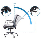 Dossier et hauteur d'assise réglables du siège de direction ASPERA 10 avec angle d'inclinaison de 90 degrés de hjh OFFICE