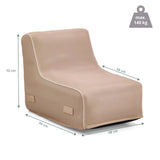 Vue dimensionnelle du Canapé Gonflable Sitzolo Air de 95 × 58 cm et charge maximale de 140 kg de hjh LIVING