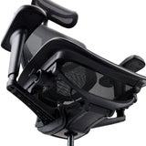 Arrière de l'assise et mécanisme du siège de bureau de qualité professionnelle ENJOY ULTRA GEN2 en noir de hjh OFFICE