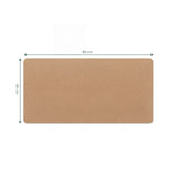Vue dimensionnelle du Sous-main de Bureau Padflux Terra en marron, 80 × 40 cm de hjh OFFICE