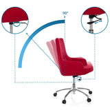 Mécanisme de rotation à 90 degrés et réglage de la hauteur du Siège de bureau à domicile SHAKE 100 de hjh OFFICE