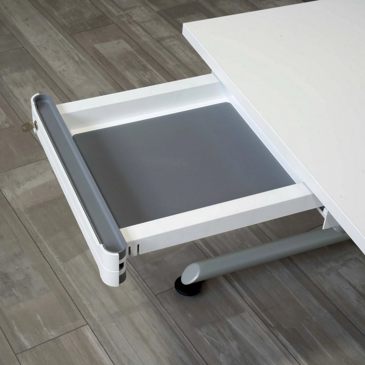 Tiroir sous-plan blanc pour UCBS Accessoires avec intérieur gris de hjh OFFICE PRO