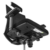 Dessous de l'assise et mécanisme du siège de bureau de qualité professionnelle PORTO MAX HIGH I en noir de hjh OFFICE