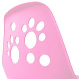 Dossier rose avec découpes en forme de pattes de la Chaise pivotante pour des enfants FANCY I de hjh OFFICE