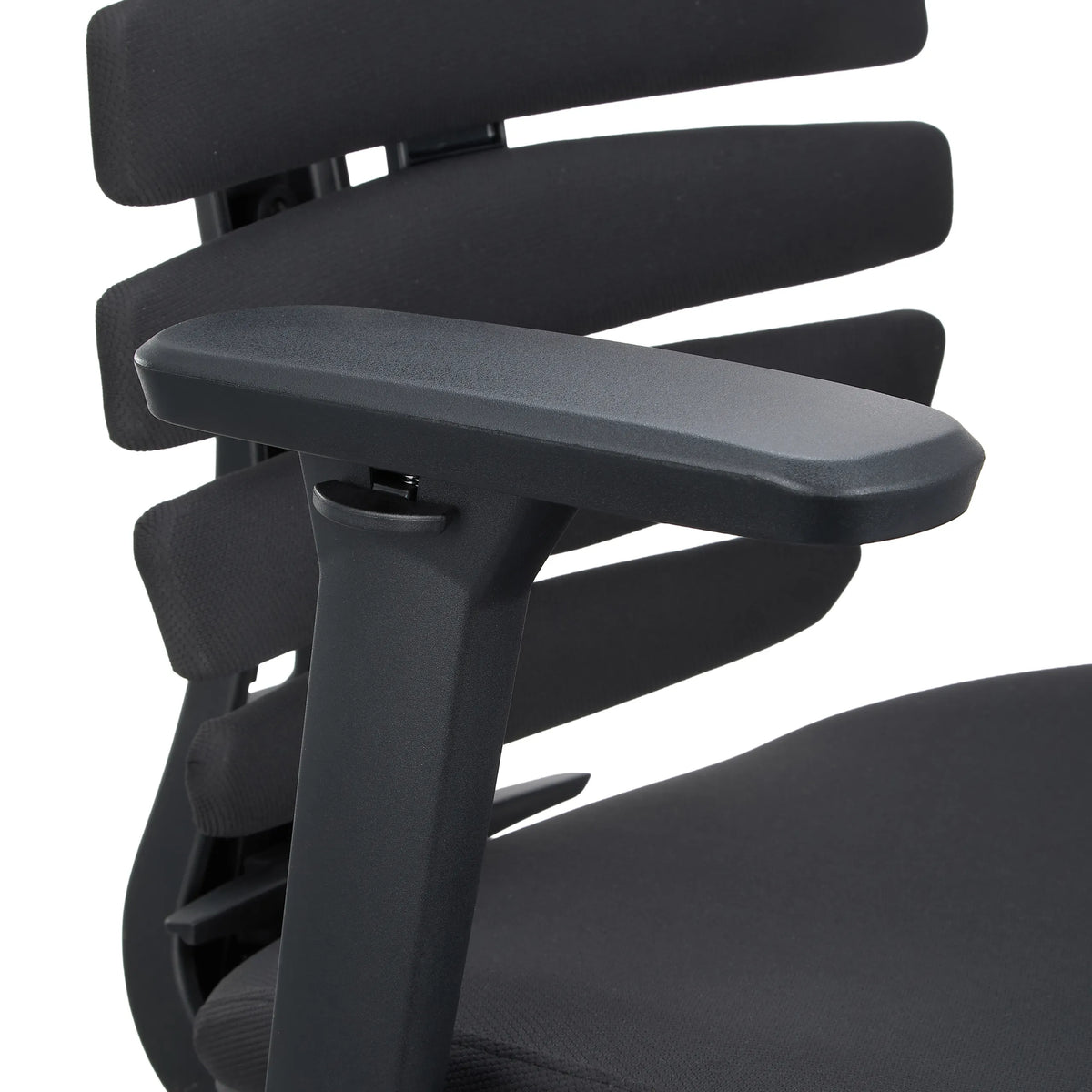 Accoudoir noir de la chaise de comptoir ERGO LINE II WORK avec surface en plastique de hjh OFFICE