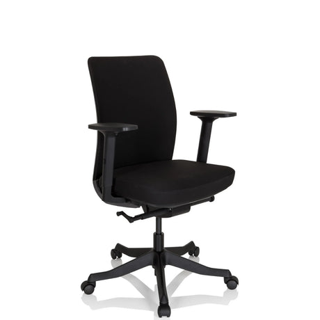 Siège de bureau de qualité professionnelle SENATOR noir avec accoudoirs et cinq roulettes de hjh OFFICE
