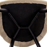 Dessous de la structure et de l'assise de la Chaise de salle à manger SCALLORE en beige de hjh LIVING