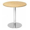 BISTRO F80R C | Table de réunion | Ø 80 | Chromé - Système de tables conférence 
