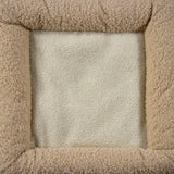 Beiges Fleece-Material des Innenraums vom Katzenhaus PAWY ES von hjh LIVING