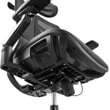 Dessous de l'assise et mécanisme du siège de bureau de qualité professionnelle Ergo U2 Pro3 avec maille nylon noire de hjh OFFICE