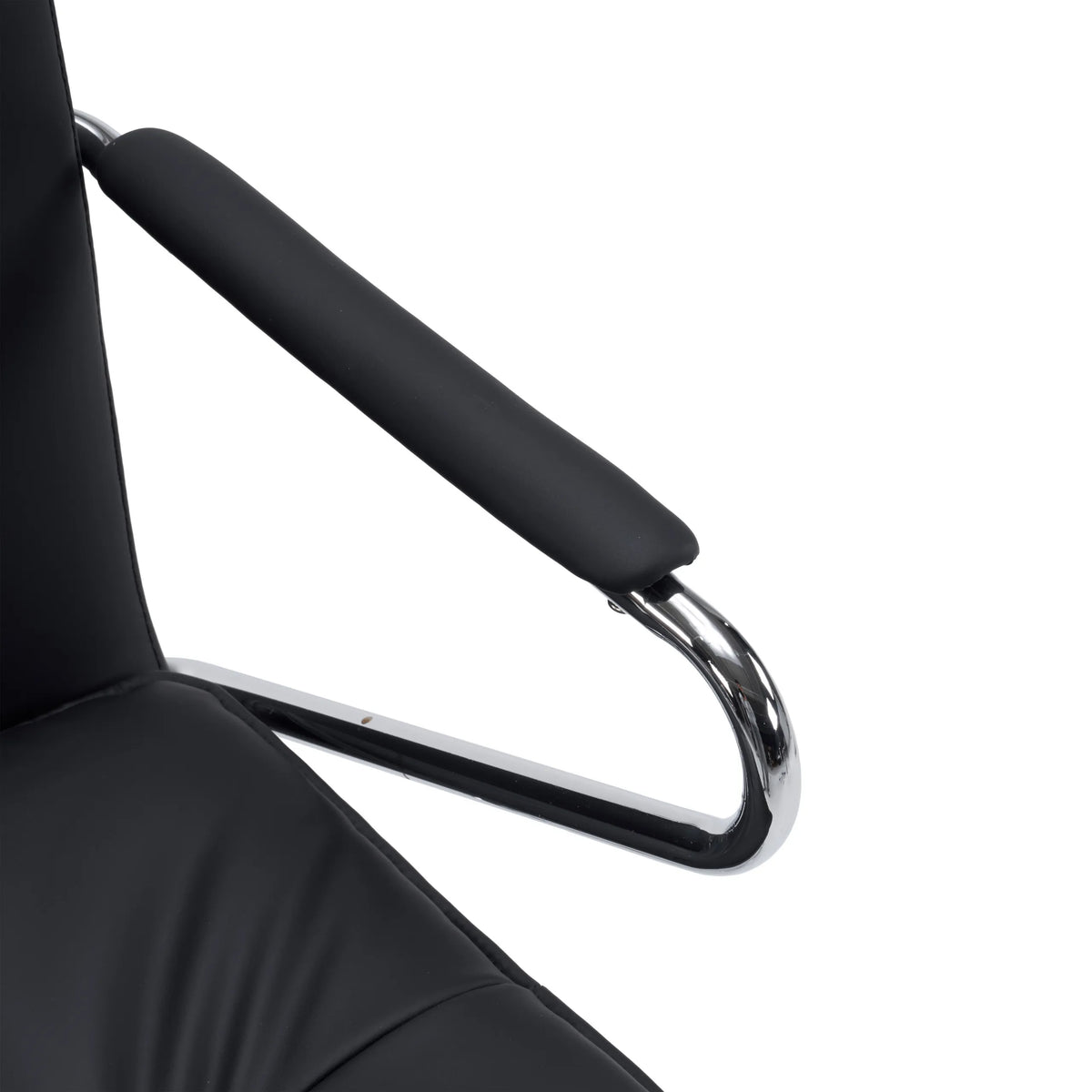 Accoudoir avec rembourrage noir de la chaise cantilever Rovento V de hjh OFFICE