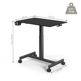 Dessin dimensionnel du Bureau assis-debout Stand K avec une largeur de 72,5 cm de hjh OFFICE