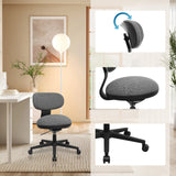 Siège de bureau à domicile SITMOTION B gris avec dossier réglable et piètement à roulettes de hjh OFFICE