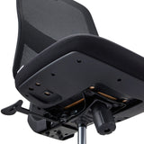 Dessous de l'assise avec mécanisme de réglage du siège de bureau de qualité professionnelle Minoro B en noir de hjh OFFICE