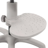 Repose-pieds gris à structure granuleuse de la chaise pivotante pour des enfants KID COLOUR G1 de hjh OFFICE