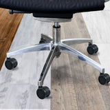 Fünfstrahlkreuz mit schwarzen Stuhlrollen 5x ROLO COLOR 60 11mm/60mm für Hartböden von hjh OFFICE