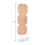 Dessin coté de la Cloison de séparation FLEXMIUT W avec une hauteur de 174 cm et un pied de 50 x 30 cm de hjh OFFICE