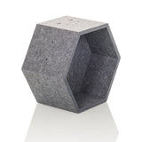 Cloison de séparation hexagonale en feutre gris FLEXMIUT STORE S de hjh OFFICE – vue à 360° (vue de trois quarts avant 45°)