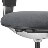 Réglage de la hauteur et de la profondeur d'assise de la Chaise de travail WORK 40 en gris foncé de hjh OFFICE