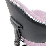 Dossier de la chaise pivotante pour des enfants KIDDY GTI-3 en rose avec coque en plastique noir et cadre chromé de hjh OFFICE