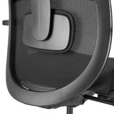 Support lombaire réglable avec dossier en maille du siège de bureau de qualité professionnelle Skandis en noir de hjh OFFICE