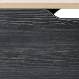 Structure de surface en noir et chêne de la maison pour chat KITTY PAWBOX 2 de hjh LIVING