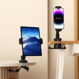 Support de téléphone portable & tablette FLEXMOBI III en noir avec fixation de table de hjh OFFICE