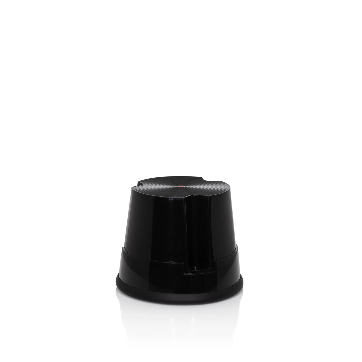 Tabouret marchepied TIO-S noir avec surface antidérapante de hjh OFFICE – vue à 360° (vue de face 20°)