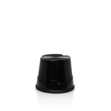 Tabouret marchepied TIO-S noir avec surface antidérapante de hjh OFFICE – vue à 360° (vue de face 20°)