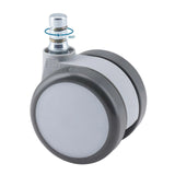 Roulettes 5x ROLO MOVE 60 11mm/60mm pivotantes à 360 degrés en blanc et gris pour sols durs de hjh OFFICE