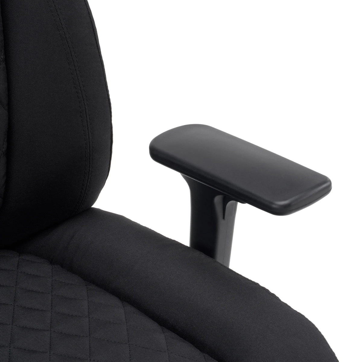 Accoudoir noir du siège pivotant XXL Pullmann Gen2 avec revêtement en tissu de hjh OFFICE