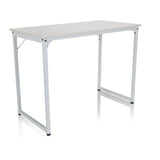 Bureau blanc WORKSPACE I avec plateau rectangulaire et pieds en U de hjh OFFICE – vue à 360° (vue de trois quarts avant 40°)