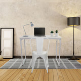 Bureau WORKSPACE I blanc de 100 × 50 cm avec une chaise assortie de hjh OFFICE