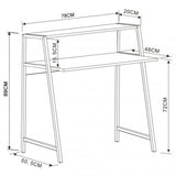 Dessin technique du Bureau DUMONT de 78 × 50,5 cm de hjh OFFICE