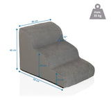 Dessin dimensionnel de l'Escabeau pour animaux de compagnie PAWY STEP 3 de 40 × 58 cm et une capacité de charge de 35 kg de hjh LIVING