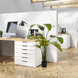 Plante artificielle verte BANANE dans un pot noir dans le bureau de hjh OFFICE