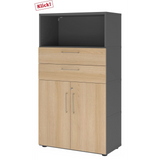 FlexWall | 4 HC | Portes + tiroirs + corps | avec pieds réglables 