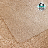 Tapis de sol transparent ULTIMAT II en polycarbonate sur une moquette de Floortex